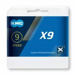 KMC X9 9sp Ketting-Zilver