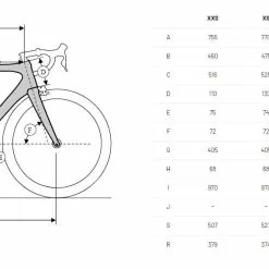 Ridley Noah Aero+ Disc Custom Racefiets -Cinelli Winkel ffsnodrid026 geo