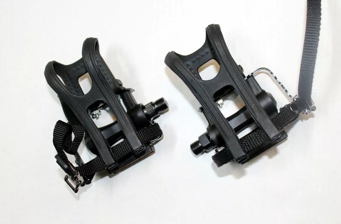 Massini Pedaalset Met Toeclip-Zwart 3 Massini Pedaalset Met Toeclip-Zwart