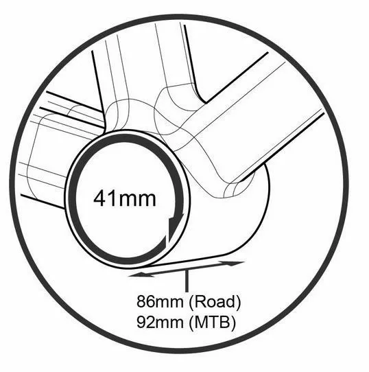 Prestine BB86/92 Press-Fit Adapters SRAM-Zwart 4 Prestine BB86/92 Press-Fit Adapters SRAM-Zwart - Image 2