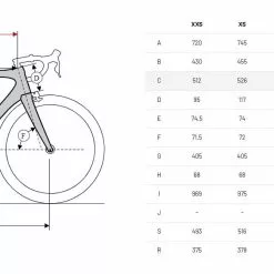 Ridley Noah Fast Ultegra Di2 Disc -Cinelli Winkel sbinfdrid08 geo